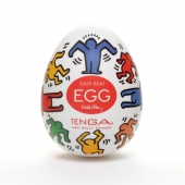 Мастурбатор-яйцо Keith Haring EGG DANCE - Tenga - в Ногинске купить с доставкой