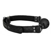 Черный кляп-шарик BALL GAG DIAMOND - Dream Toys - купить с доставкой в Ногинске