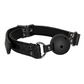 Черный кляп-шарик BALL GAG DIAMOND - Dream Toys - купить с доставкой в Ногинске