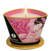Массажная свеча Rose Petals с ароматом розы - 170 мл. - Shunga - купить с доставкой в Ногинске
