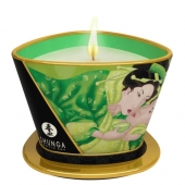 Массажная свеча Exotic Green Tea с ароматом зелёного чая - 170 мл. - Shunga - купить с доставкой в Ногинске