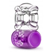 Фиолетовое эрекционное виброкольцо Pleaser Rechargeable C-Ring - Blush Novelties - в Ногинске купить с доставкой