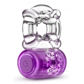 Фиолетовое эрекционное виброкольцо One Night Stand Vibrating C-Ring - Blush Novelties - в Ногинске купить с доставкой