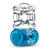 Синее эрекционное виброкольцо One Night Stand Vibrating C-Ring - Blush Novelties - в Ногинске купить с доставкой