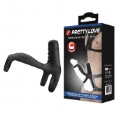 Черная вибронасадка на пенис Vibrating Penis Sling - Baile - в Ногинске купить с доставкой