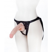 Реалистичный фаллос на поясе Harness - 20,5 см. - LOVETOY (А-Полимер) - купить с доставкой в Ногинске