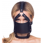 Черный намордник с кляпом-шаром Head Harness With A Gag - Orion - купить с доставкой в Ногинске