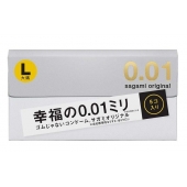 Презервативы Sagami Original 0.02 L-size увеличенного размера - 5 шт. - Sagami - купить с доставкой в Ногинске