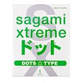 Презерватив Sagami Xtreme Type-E с точками - 1 шт. - Sagami - купить с доставкой в Ногинске