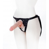 Страпон с поясом Harness - 19 см. - LOVETOY (А-Полимер) - купить с доставкой в Ногинске
