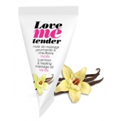 Съедобное согревающее массажное масло Love Me Tender Vanilla с ароматом ванили - 10 мл. - Love to Love - купить с доставкой в Ногинске