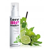 Съедобное согревающее массажное масло Love Me Tender Mojito с ароматом мохито - 100 мл. - Love to Love - купить с доставкой в Ногинске
