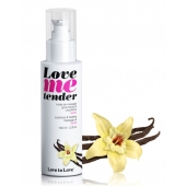 Съедобное согревающее массажное масло Love Me Tender Vanilla с ароматом ванили - 100 мл. - Love to Love - купить с доставкой в Ногинске