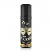 Съедобный гель Dual Vibe Pina Colada с эффектом вибрации и вкусом коктейля пина колада - 15 мл. - ORGIE - купить с доставкой в Ногинске
