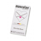 Ультрапрочные презервативы Masculan Ultra Safe Black - 10 шт. - Masculan - купить с доставкой в Ногинске
