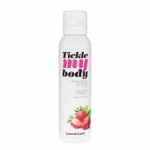 Массажная хрустящая пенка Tickle My Body Strawberry с ароматом клубники - 150 мл. - Love to Love - купить с доставкой в Ногинске