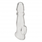 Прозрачная насадка для пениса Girthy Penis Enhancing Sleeve Extension - 17,1 см. - BlueLine - в Ногинске купить с доставкой