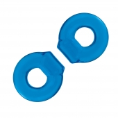Комплект из двух колец для пениса 2-Pack Ultra-Stretch Stamina Endurance Ring - BlueLine - в Ногинске купить с доставкой