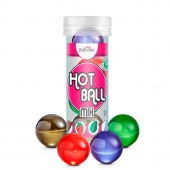 Ароматизированный лубрикант Hot Ball Mix на масляной основе (4 шарика по 3 гр.) - HotFlowers - купить с доставкой в Ногинске