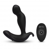 Черный анальный стимулятор с вращением и вибрацией 360 Plug - 13 см. - b-Vibe - в Ногинске купить с доставкой