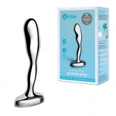 Стальной стимулятор простаты Stainless Steel Prostate Plug - 11,5 см. - b-Vibe - в Ногинске купить с доставкой