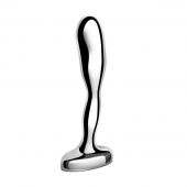 Стальной стимулятор простаты Stainless Steel Prostate Plug - 11,5 см. - b-Vibe - в Ногинске купить с доставкой