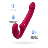 Малиновый безремневой страпон Lapis - 23 см. - Lovense - купить с доставкой в Ногинске