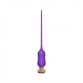 Фиолетовый тонкий стимулятор Nipple Vibrator - 23 см. - I-MOON - купить с доставкой в Ногинске