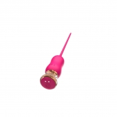 Розовый тонкий стимулятор Nipple Vibrator - 23 см. - I-MOON - купить с доставкой в Ногинске
