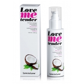 Съедобное согревающее массажное масло Love Me Tender Cocos с ароматом кокоса - 100 мл. - Love to Love - купить с доставкой в Ногинске