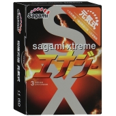 Презервативы Sagami Xtreme ENERGY с ароматом энергетика - 3 шт. - Sagami - купить с доставкой в Ногинске