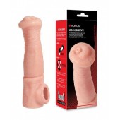 Телесная фантазийная насадка на член Cock Sleeve Size L - KOKOS - в Ногинске купить с доставкой