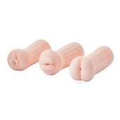 Набор из 3 мастурбаторов The Girl Next Door Tina - Dream Toys - в Ногинске купить с доставкой
