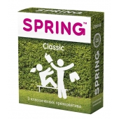 Классические презервативы SPRING CLASSIC - 3 шт. - SPRING - купить с доставкой в Ногинске