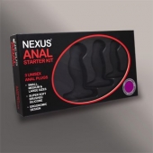 Набор из 3 массажеров простаты чёрного цвета NEXUS ANAL STARTER KIT - Nexus Range - в Ногинске купить с доставкой