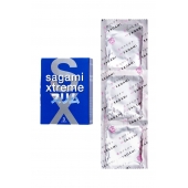 Розовые презервативы Sagami Xtreme FEEL FIT 3D - 3 шт. - Sagami - купить с доставкой в Ногинске