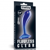 Синяя анальная втулка Flawless Clear Prostate Plug 6.0 - 15 см. - Lovetoy - в Ногинске купить с доставкой