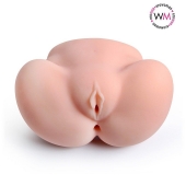 Реалистичный мастурбатор с двумя функциональными отверстиями - Erowoman-Eroman - в Ногинске купить с доставкой