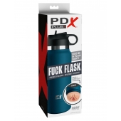 Мастурбатор-вагина в синей колбе F*ck Flask - Pipedream - в Ногинске купить с доставкой