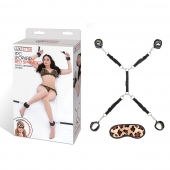 Леопардовая фиксация на матрас для рук и ног Classic Bedspreader - Lux Fetish - купить с доставкой в Ногинске