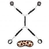 Леопардовая фиксация на матрас для рук и ног Classic Bedspreader - Lux Fetish - купить с доставкой в Ногинске