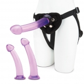 Тренировочный набор с тремя насадками Pegging Training Set - Lux Fetish - купить с доставкой в Ногинске
