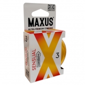 Презервативы анатомической формы Maxus Sensual - 3 шт. - Maxus - купить с доставкой в Ногинске