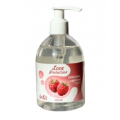 Лубрикант на водной основе Love Protection Raspberry с ароматом малины - 300 мл. - Lola Games - купить с доставкой в Ногинске