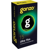 Прозрачные ультратонкие презервативы Ganzo Ultra thin - 15 шт. - Ganzo - купить с доставкой в Ногинске