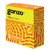 Ароматизированные презервативы Ganzo Juice - 3 шт. - Ganzo - купить с доставкой в Ногинске