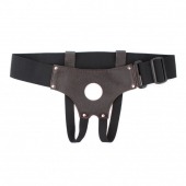 Трусики для страпона коричневого цвета - БДСМ Арсенал - купить с доставкой в Ногинске