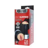 Двусторонний мастурбатор REALSTUFF 2 IN 1 HUMMER MOUTH   VAGINA - ротик и вагина - Dream Toys - в Ногинске купить с доставкой
