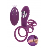 Фиолетовая эрекционная вибронасадка Halo Halo C-Ring Sleeve - Toy Joy - в Ногинске купить с доставкой