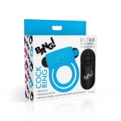 Голубое эрекционное виброкольцо 28X Remote Control Vibrating Cock Ring   Bullet - XR Brands - в Ногинске купить с доставкой